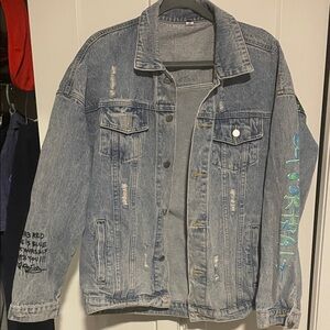 Distressed Denim Jacket